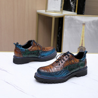 Chaussures Oxford de luxe pour hommes en cuir de crocodile véritable sur mesure, chaussures de cérémonie pour hommes en cuir véritable