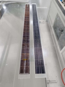 Panneau solaire flexible 19W 14V, petit format, mince, ETFE/PET/Verre, panneau solaire bifacial, efficacité 18,8%, taille des cellules 166x83mm, pour stores - Product Image 4