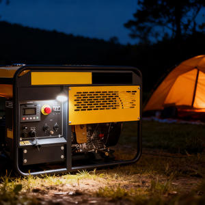 Gerador Portátil de Gasolina de Cilindro Único Trifásico de <span class=keywords><strong>5kw</strong></span> 6kw da Fábrica Fonte, 11h de Funcionamento, Ecológico e Durável - Product Image 5