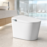 Toilettes intelligentes pour salle de bain avec bidet intégré, chasse d'eau automatique, capteur, siège chauffant et télécommande