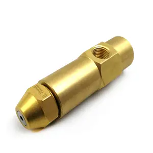 Waste Oil Burner Nozzle, Brass Siphon Type Fuel Nozzle Two Fluid Oil and Air Mixing Boiler Burner Oil Nozzle