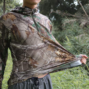Fitspi traspirante estate Camouflage Outdoor Bionic Camouflage pesca <span class=keywords><strong>vestiti</strong></span> a prova di sole pesca protezione solare abiti da pesca camicia - Product Image 3