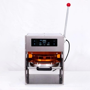 일회용 테이크 아웃 식품 포장 용기 열 씰 저렴한 수동 알루미늄 호일 뚜껑 씰링 기계 - Product Image 1