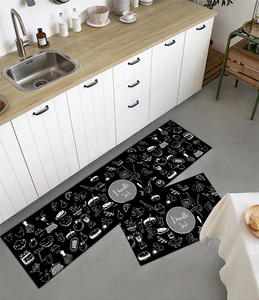 Custom design poliestere <span class=keywords><strong>Cucina</strong></span> carpet tappeti stampato tappeto <span class=keywords><strong>cucina</strong></span> set poliestere porta stuoie - Product Image 3