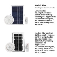 Lampe de plafond LED d'intérieur à énergie solaire, étanche IP65, pour maison, balcon, salon – Nouveauté très demandée