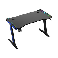 Bureau de jeu de pieds de table en forme de Z de haute qualité pour table de jeu Gamer avec porte-gobelet
