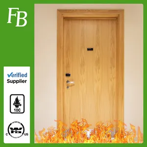 Wood Hotel Doors 20 Minute Fire Rated Wooden Doors For Commercial Hotel Rooms