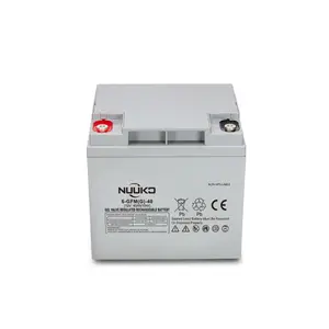 Nuuko Gel pin 12V 33Ah 38AH 40AH năng lượng mặt trời lưu trữ điện Pin Chu kỳ sâu chì axit năng lượng mặt trời năng lượng pin để sử dụng nhà