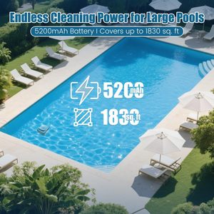 Robot Limpiafondos Automático AIRROBO para <span class=keywords><strong>Piscinas</strong></span>, con Tecnología <span class=keywords><strong>de</strong></span> Escalada <span class=keywords><strong>de</strong></span> Paredes, Inalámbrico e Inteligente, Envío desde EE. UU. - Product Image 3