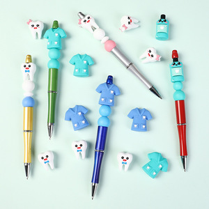 ลูกปัดซิลิโคน 3 มิติ รูปฟันการ์ตูน สำหรับทำสร้อยข้อมือ DIY แพ็คใหญ่ สำหรับตกแต่ง - Product Image 4