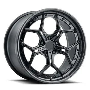 Marca GVICHN 18 19 20 21 22 23 24 26 pulgadas 6061-T6 ruedas personalizadas de aleación de aluminio rueda de coche forjada de fibra de carbono