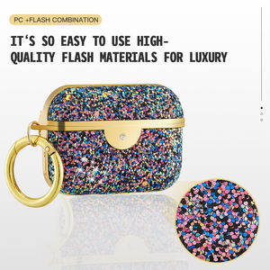 Paillettes antichoc de mode de luxe bling pour étui airpod étui pour écouteurs étui earpod <span class=keywords><strong>pro</strong></span> <span class=keywords><strong>2</strong></span> génération - Product Image 5