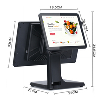 Système de point de vente professionnel de 15 pouces, fabriqué en Chine, OEM ODM, Windows Android, tout-en-un, machine de caisse