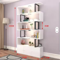 Estantería de Madera para Almacenamiento, Librería, Exhibidor para Salón de Belleza, Peluquería, Gimnasio, Dormitorio, Comedor, Baño