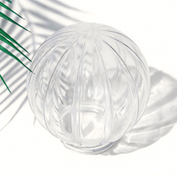 Grand globe en verre fileté de forme citrouille pour éclairage intérieur, compatible avec divers types de coques de lampe
