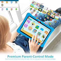 Tablette Tactile Enfants 10,1 Pouces, Tablette Téléphone 3G 1280*800 avec Applications Éducatives, Couleurs Rose et Bleu
