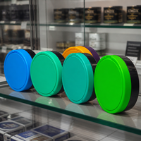 Boîte en plastique pour snus avec bouchon CR résistant aux enfants, 70 mm, vide, avec couvercle rabattable, conteneur à tabac, couleur personnalisée, emballage pour boîte à snus