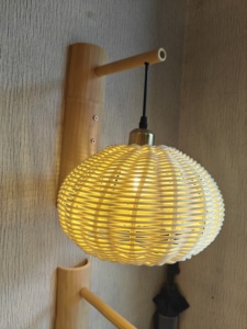 Ferme rustique écologique <span class=keywords><strong>corde</strong></span> de chanvre intérieur <span class=keywords><strong>applique</strong></span> murale artisanale Jute rotin <span class=keywords><strong>applique</strong></span> murale lumière pour intérieurs Boho - Product Image 5