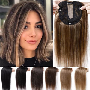 Postizo de Cabello Humano 100% con Clip para Mujer, Largo/Corto - Product Image 2
