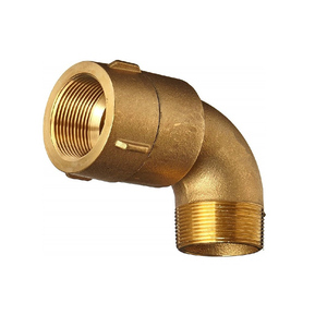 Conexión de Latón Forjado y Fundido de 1-1/2" FNPT X <span class=keywords><strong>MNH</strong></span>, Estándar NFPA, 90 Grados °   Codo Giratorio Continuo - Conector Duradero para Mangueras Contra Incendios/Tuberías de PVC - Product Image 4