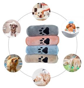 ผ้าขนหนูสำหรับสุนัข 4 สี ผลิตจากไมโครไฟเบอร์ ซักเครื่องได้ สำหรับสุนัขและแมว ขนาด 22x11 นิ้ว ผ้าขนหนูอาบน้ำสำหรับสัตว์เลี้ยง - Product Image 4