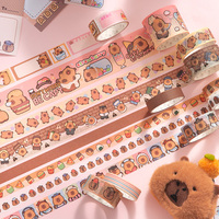 Simno 120 pièces Autocollants de scrapbooking et ruban adhésif pour mémo, motifs animaux mignons et amusants, style dessin animé, pour journalisation décorative et fournitures de collage