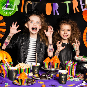 All'ingrosso 2024 tutti i Hallows' giorno del tatuaggio adesivo temporaneo festa di carnevale tatuaggio impermeabile per bambini cartone animato giorno di Halloween dei morti - Product Image 4
