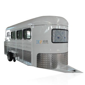 Remorques en aluminium pour chevaux en gros en Australie, remorque à un seul étage avec logement, remorque personnalisée pour 2 chevaux, chargement en angle - Product Image 4