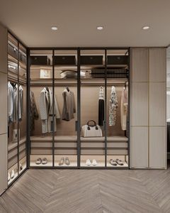 Armadio Pieghevole in Legno dal Design Francese Moderno, Porte in MDF, Arredamento Portatile e Regolabile per Camera da Letto, Ampia Capacità di Stoccaggio - Product Image 6