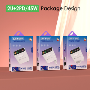 Cargador <span class=keywords><strong>de</strong></span> Pared Digital LED <span class=keywords><strong>de</strong></span> 45W, Nuevo, <span class=keywords><strong>Adaptador</strong></span> <span class=keywords><strong>de</strong></span> 5V 3.1A, 2 <span class=keywords><strong>USB</strong></span>, 2 Tipo-<span class=keywords><strong>C</strong></span>, 4 Puertos, Carga Rápida OTP para <span class=keywords><strong>Apple</strong></span>, Samsung, Xiaomi - Product Image 6