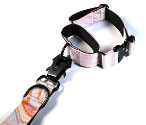 Laisse courte de 1 pouce 1.5 pouce avec motif personnalisé de couleur pour chien Équipée d'une boucle grenouille en aluminium à dégagement rapide, doublure en néoprène souple - Product Image 6