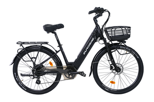 Vélo de ville électrique pour femmes 48v 350w moteur de moyeu arrière haute puissance 26 pouces en alliage d'aluminium <span class=keywords><strong>batterie</strong></span> au Lithium cachée 7 vitesses intégrée - Product Image 3