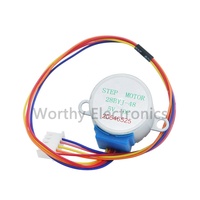 Circuit intégré puce ic DC-5V/12V 4 phases 5 fils moteur pas à pas décélération moteur pas à pas 28BYJ48 NA 28YBJ-48 plomb 25CM
