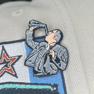 नई कस्टम मेक्सिकन मेटल एनमेल काउबॉय बेसबॉल टोपी पिन एनीमैन काउबॉय हैट पिन - Product Image 1