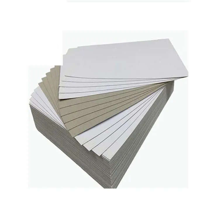 En ucuz piyasa fiyatı kaplamalı dupleks tahta kağıt kurulu ambalaj kullanılan gri arka kaplı dubleks karton