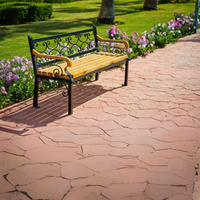 Extrémités de banc en fer forgé antique - Pièces de banc pour patio et jardin extérieur au design contemporain, marque TTD