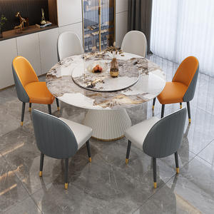 Mesa <span class=keywords><strong>de</strong></span> comedor sencilla y moderna, silla combinada ligera, mesa <span class=keywords><strong>de</strong></span> pizarra <span class=keywords><strong>de</strong></span> lujo, madera maciza para apartamento pequeño, tocadiscos Normcore para el hogar - Product Image 6