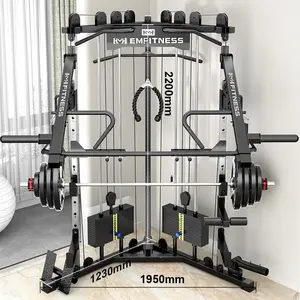 Professional Comprehensive Trainer Power Full Cage Smith Crossover Cable Machine Commercial Gym Equipment