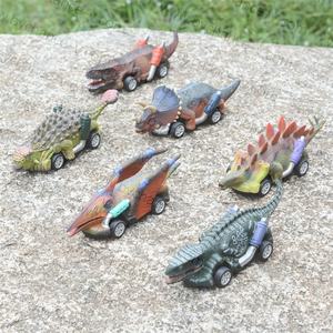 Superventas Dino World dinosaurio tirar hacia atrás coche de carreras vehículo juguete Dino juguetes juego en casa juguete para niños regalo genial - Product Image 5