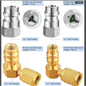Conector de Conversión de Alta y Baja Presión para Automóviles Mitsubishi R134a, Conector Metálico para Equipos de Refrigeración y Aire Acondicionado - Product Image 2