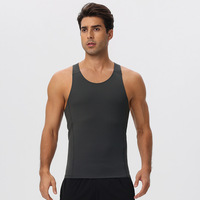 Débardeur de sport pour homme, sans manches, de compression, pour la course, le fitness et le basketball