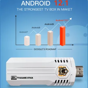 Nhà Máy Giá K8 Pro Trò Chơi Giao Diện Điều Khiển 4K <span class=keywords><strong>Android</strong></span> TV Stick Cổ Điển 40000 Trò Chơi 64GB HD Retro Video Trò Chơi Giao Diện Điều Khiển Cho PS1/GBA Chơi Game - Product Image 6