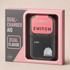 Dispositif de chauffage céramique AIO jetable Bigchef à double saveur Besos 1g 2g, rechargeable, avec emballage - Product Image 1