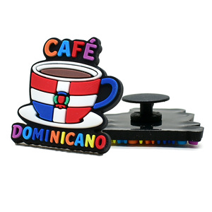 Pins Decorativos de PVC para Calzado, Accesorios Unisex para la Parte Superior del Calzado, Decoraciones Divertidas con Eslóganes de República <span class=keywords><strong>Dominicana</strong></span> para Sandalias - Product Image 5