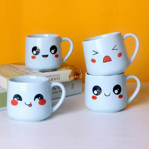 แก้วเซรามิคลายอีโมจิน่ารัก ดีไซน์สีพื้น สำหรับใช้ในบ้าน ใส่กาแฟ น้ำ ใช้เป็นของขวัญ ฤดูใบไม้ผลิ 2021 - Product Image 2