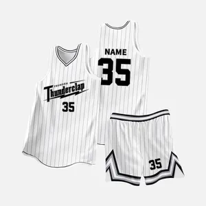 Grosir kaus basket pemuda uniseks kustom Harga ultra-rendah Jersey teknik sublimasi pengiriman cepat seragam basket