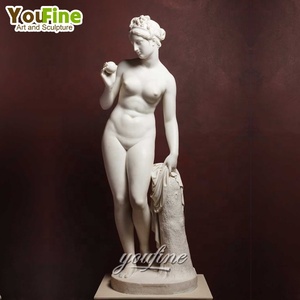 Estatua de mármol para chica desnuda, escultura de tamaño real para jardín al aire libre, nacimiento de <span class=keywords><strong>Venus</strong></span> - Product Image 5