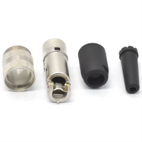 J09 Connecteur M16 7 Broches Circulaire Prise Industrielle pour le Soudage des Métaux Nickelé Mâle Femelle 4 8 Options