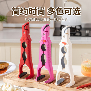 Anti Scalding Bowl Tongs Multi Functional Silicone Kitchen Utensil Non Slip Dish Holder For Home Restaurant Use - Product Image 4