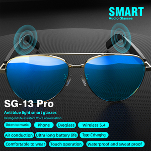 2025 Novo SG13 Pro Smart Sports Fones De Ouvido com Microfone Estéreo Sem Fio À Prova D' Água Touch Control Óculos De Sol para Homens e Mulheres - Product Image 6